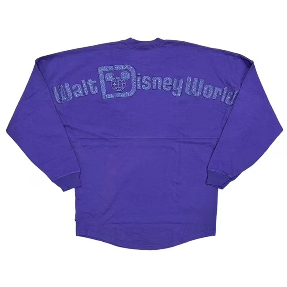 Walt Disney World Spirit Jersey Portion‎ Purple Glitter Oversized Shirt - Small